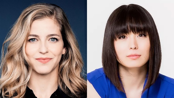 Dirigentin Karina Canellakis (l.) und Pianistin Alice Sara Ott (r.) | Bild: Mathias Bothor / Jonas Becker Dirigentin Karina Canellakis (l.) und Pianistin Alice Sara Ott (r.) | Bild: Mathias Bothor / Jonas Becker